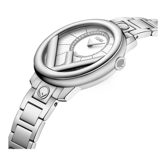 Fendi Diamond 28mm Steel Ladies Watch! New - Picture 2 of 4